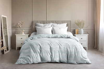 Пододеяльник Алансония поплин 2 сп. аквамарин